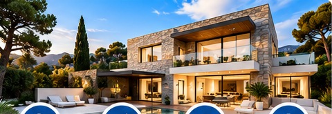 Villa contemporaine rénovée avec terrasse